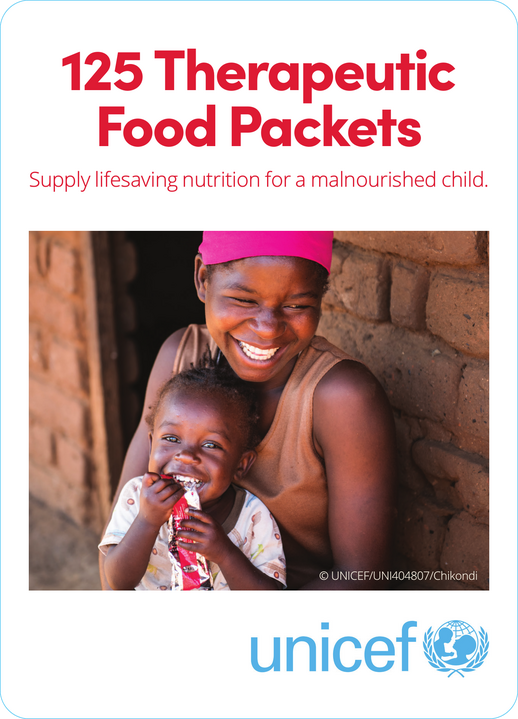 125 Therapeutic Food Packets | $40